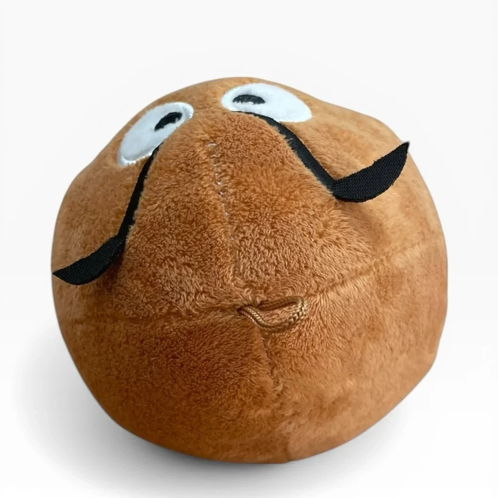 Super Mario Goomba Plush size 7” Brown Super Nintendo